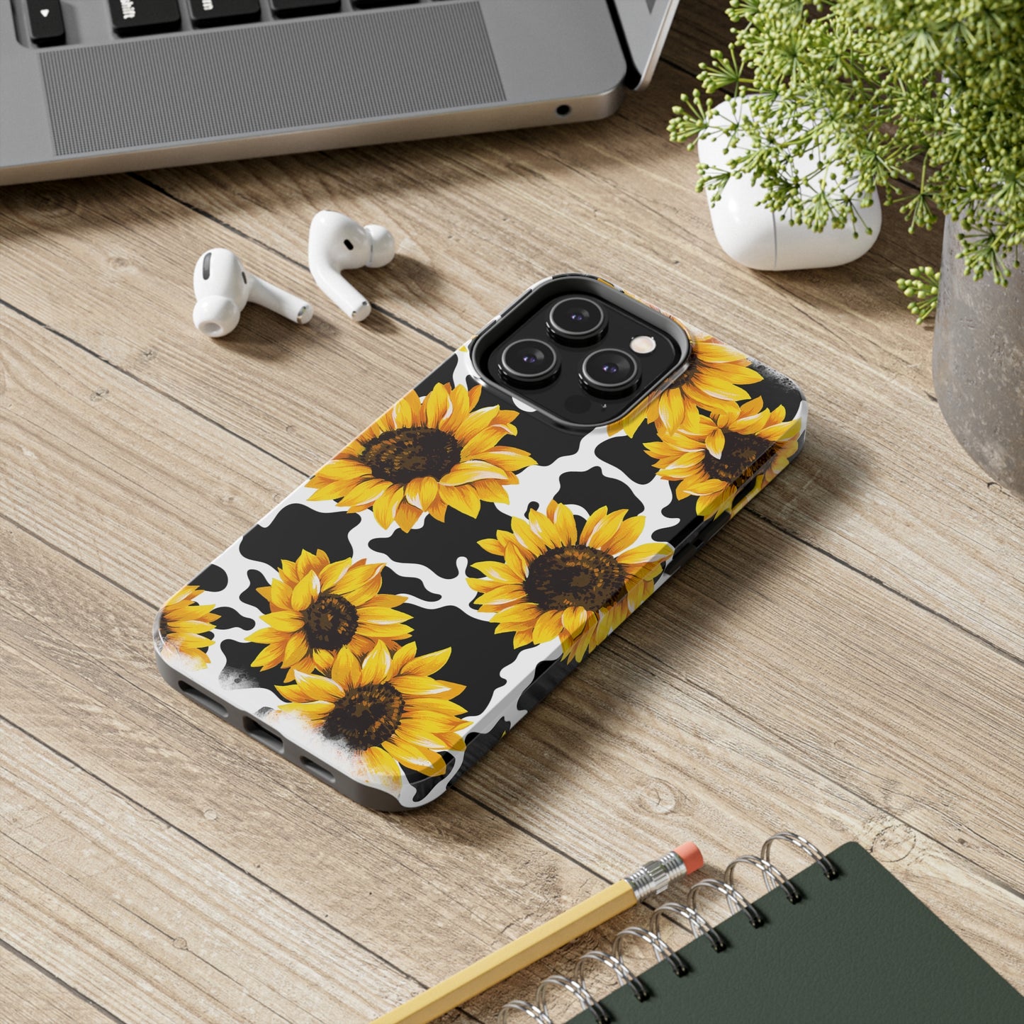 Cow Sunflower Phone Cases