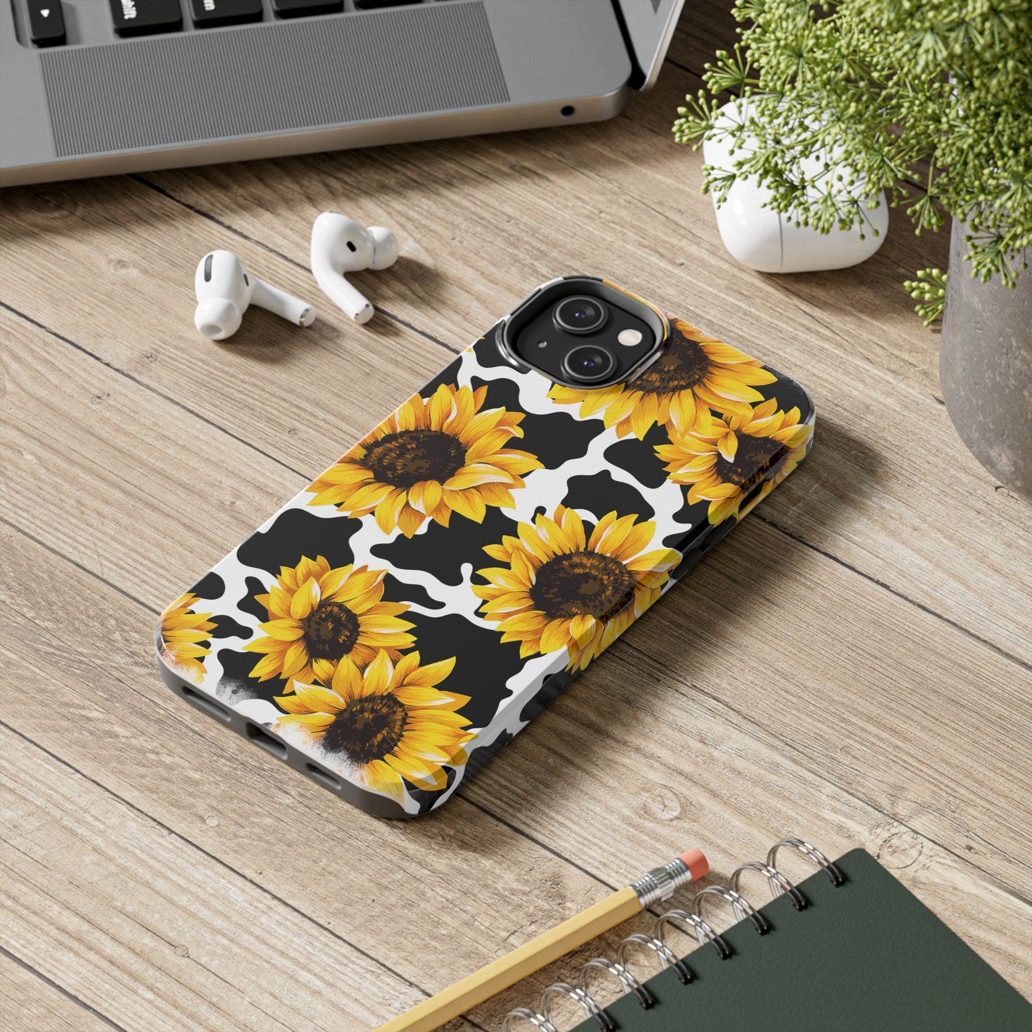 Cow Sunflower Phone Cases