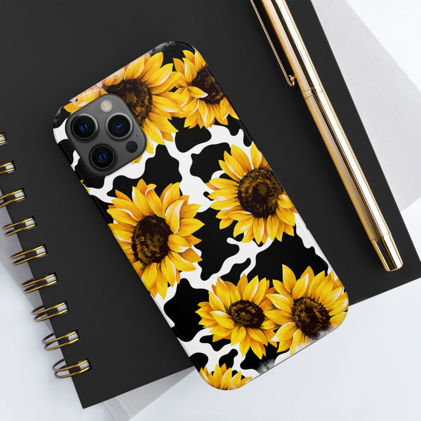 Cow Sunflower Phone Cases